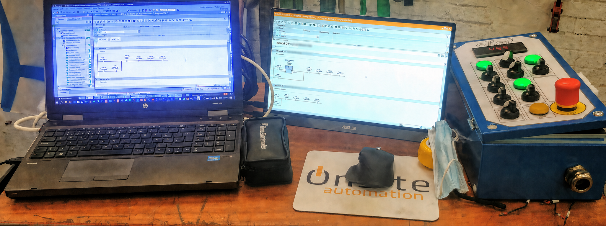 PLC-programmering og testudstyr hos OnSite Automation